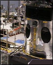 hubble mockup in cleanroom, 2